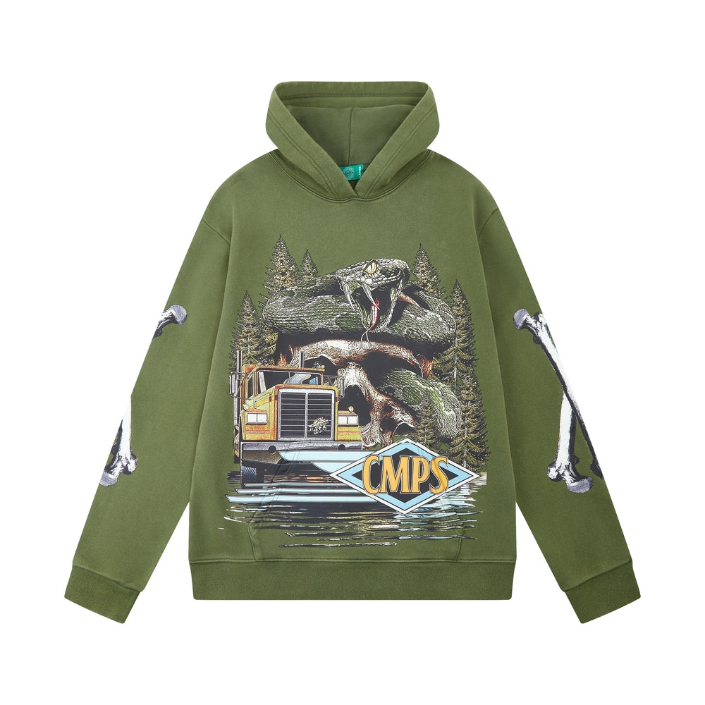 Dead End Hoodie Vintage Wash (Olive)